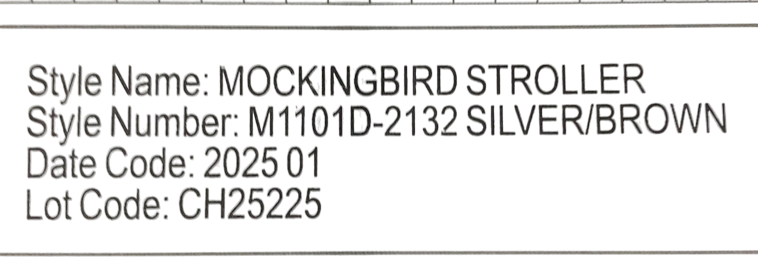 Shop Mockingbird Single 2.0 Stroller, Black, Windowpane, Silver With Penny Leather, 2025 at GoodBuy Gear