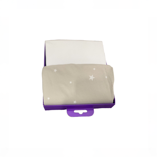 Shop Snuz 2 Pack Fitted Sheets, White Star at GoodBuy Gear