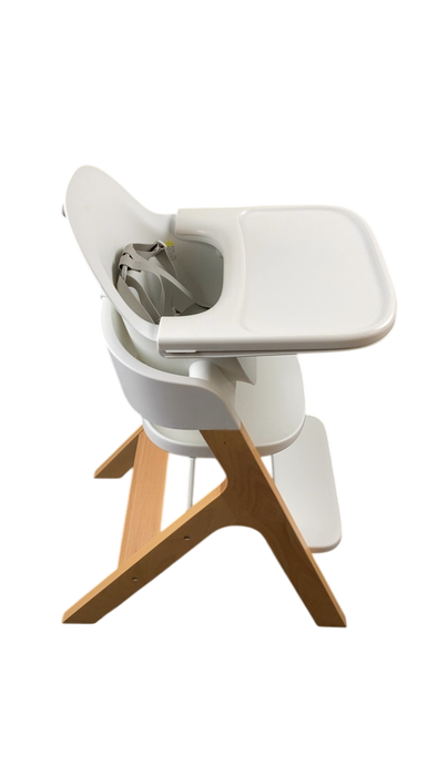 Shop Mockingbird High Chair, 1.0, Natural Beech, White at GoodBuy Gear