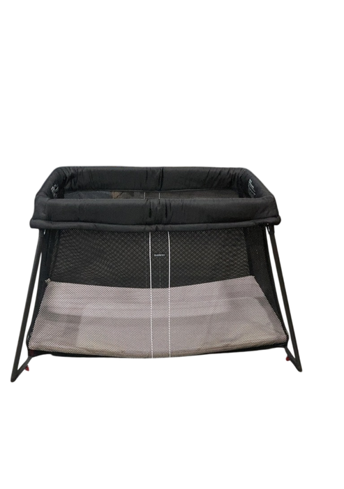 Shop BabyBjorn Travel Crib Light Bundle with Fitted Sheet, Black at GoodBuy Gear