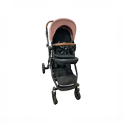 Shop Mockingbird Single to Double 3.0 Stroller, 2025, Charcoal with Black Leather, Rose at GoodBuy Gear