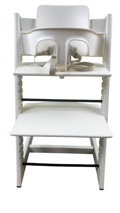 Shop Stokke Tripp Trapp High Chair with Baby Set and Tray, White, White at GoodBuy Gear