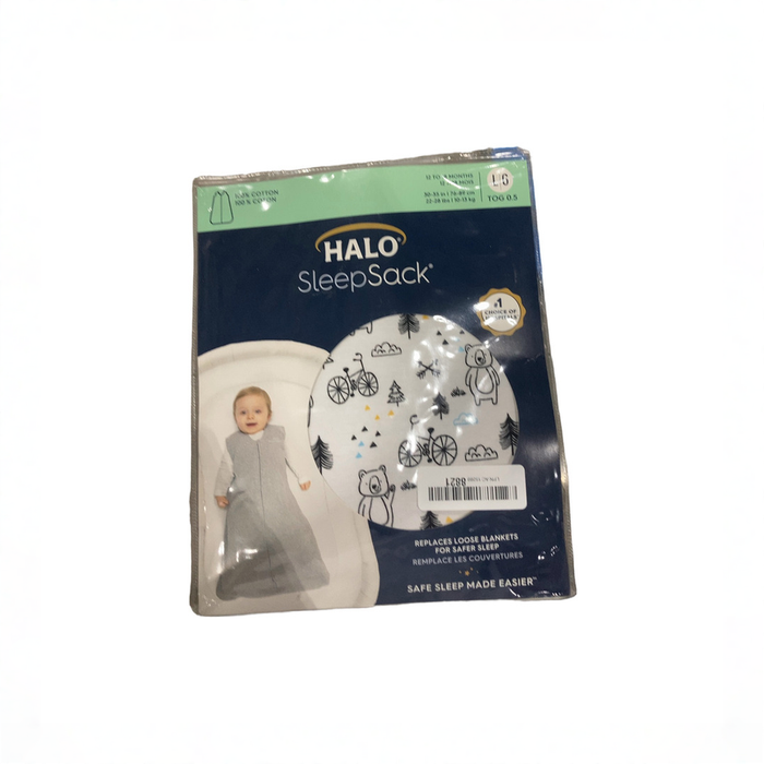 Shop DRAFT - Halo Cotton Sleepsack, Huggy Bears, Large at GoodBuy Gear