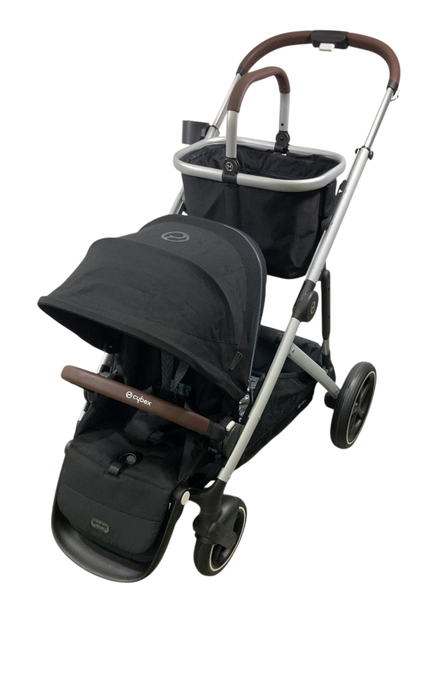 Shop Cybex Gazelle S Modular Stroller, 2024, Moon Black, Silver Frame at GoodBuy Gear
