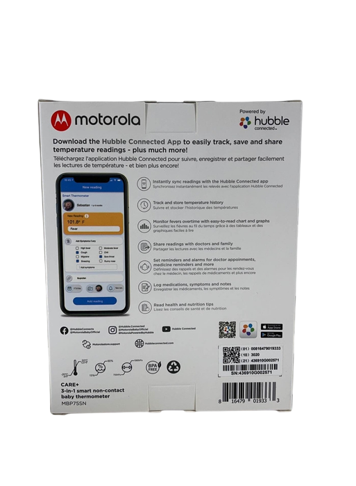 Shop Motorola Care+ 3-in-1 No Touch Digital Thermometer at GoodBuy Gear