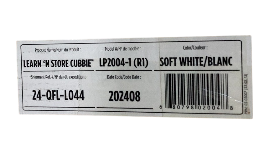 Shop Little Partners Learn 'N Store Cubby, Soft White at GoodBuy Gear