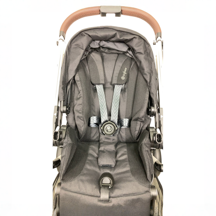 Shop Cybex Gazelle S Modular Stroller, 2024, Moon Black, Silver Frame at GoodBuy Gear