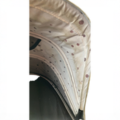 Shop DRAFT - Mockingbird Single to Double Stroller, Sea, Silver with Brown Leather, unknown, Watercolor Drops at GoodBuy Gear
