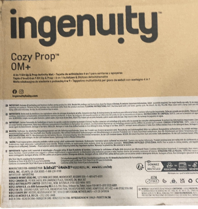 Shop Ingenuity Cozy Prop 4-in-1 Sit Up & Prop Activity Mat, Nate at GoodBuy Gear
