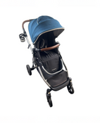 Shop Mockingbird Single to Double Stroller, 2021, Sea, Silver with Brown Leather, Windowpane at GoodBuy Gear