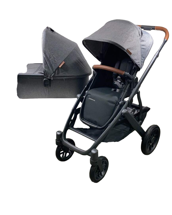 secondhand UPPAbaby VISTA V2 Stroller, Greyson (Charcoal Melange), 2023