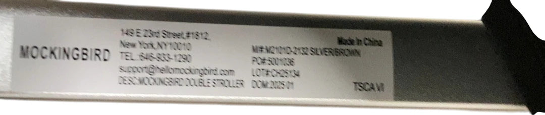 Shop Mockingbird Single to Double 2.0 Stroller, 2025, Sea, Silver With Penny Leather, Watercolor Drops at GoodBuy Gear