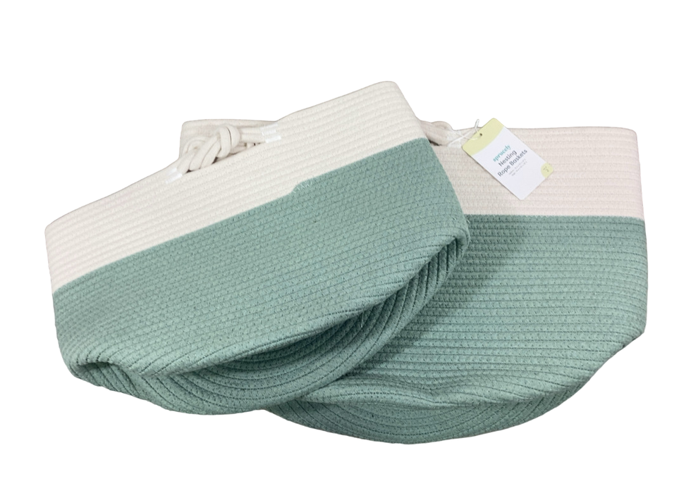 Shop Sprucely Nesting Rope Baskets Set Of 2 at GoodBuy Gear
