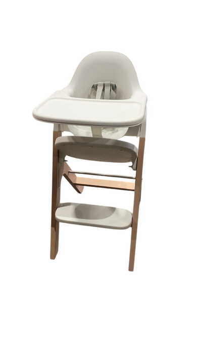 Shop Mockingbird High Chair, 2.0, Natural Beech, White at GoodBuy Gear