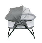 Shop Baby Delight Go With Me Slumber Deluxe Portable Rocking Bassinet, Charcoal Tweed at GoodBuy Gear