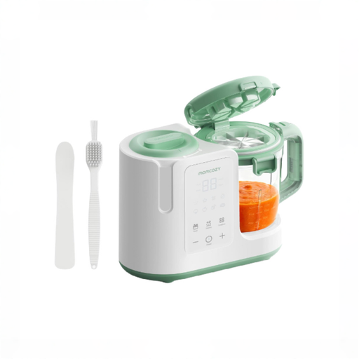 Shop Momcozy AutoMeal Baby Food Maker, White/Green at GoodBuy Gear
