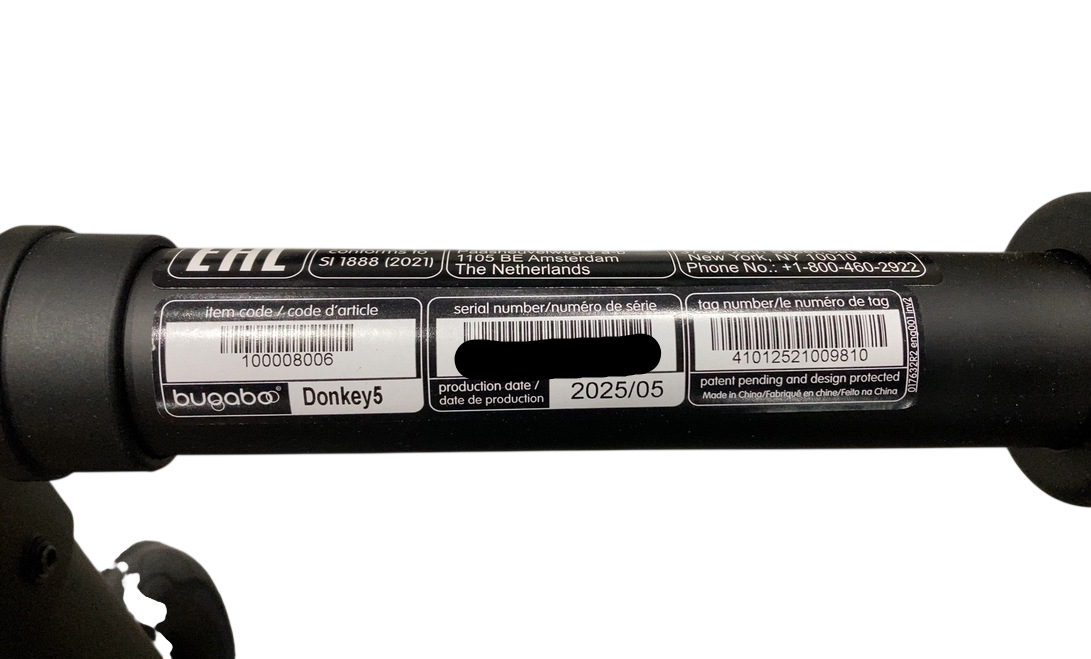 Shop Bugaboo Donkey 5 Mono Stroller, 2025, Black, Midnight Black, Misty White at GoodBuy Gear