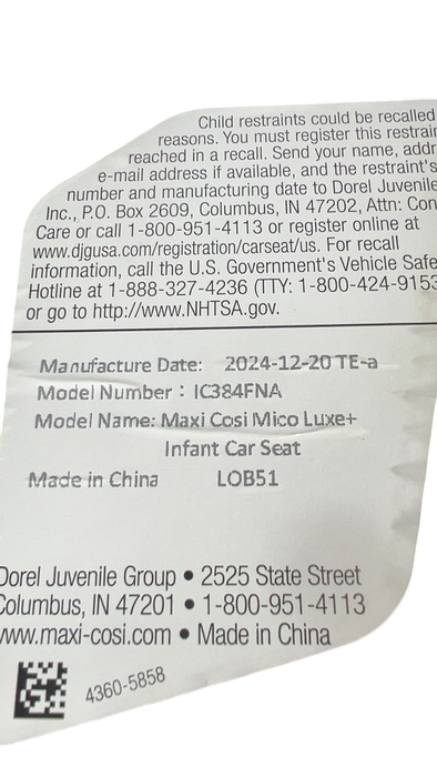 Shop Maxi-Cosi Mico Luxe+ Infant Car Seat, 2024, Essential Black at GoodBuy Gear