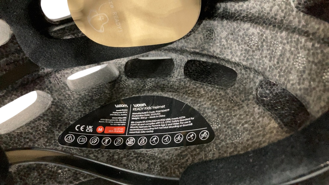 Shop Woom Ready Kids Helmet, Charcoal Metallic, Medium, Without Light at GoodBuy Gear