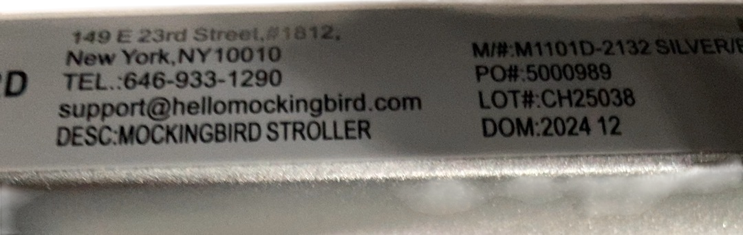Shop Mockingbird Single 2.0 Stroller, 2024, Black, Silver With Penny Leather, Windowpane at GoodBuy Gear