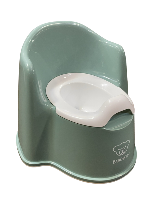 Shop BabyBjorn Potty Chair, Deep Green/White at GoodBuy Gear