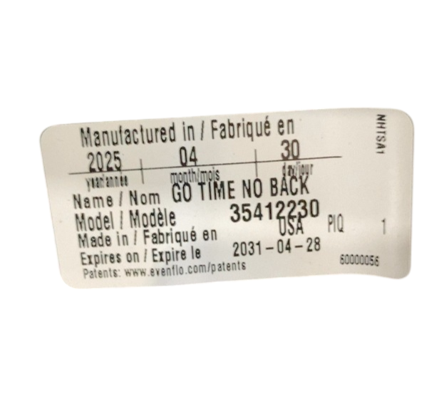 Shop Evenflo GoTime No Back Booster Car Seat, 2025, Static Black at GoodBuy Gear