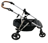 Shop Mockingbird 2.0 Single to Double Stroller Frame, 2025, Silver With Penny Leather at GoodBuy Gear