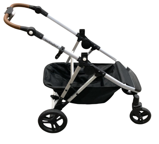 Shop Mockingbird 2.0 Single to Double Stroller Frame, 2025, Silver With Penny Leather at GoodBuy Gear