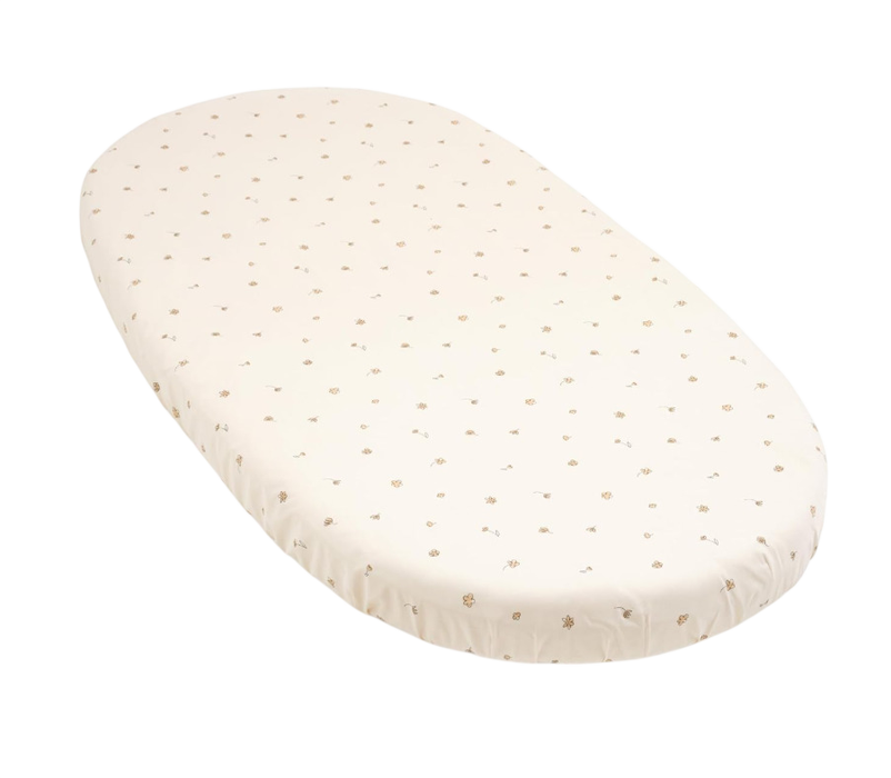 Shop Stokke Sleepi Fitted Sheet, Flower Ecru, V3 at GoodBuy Gear