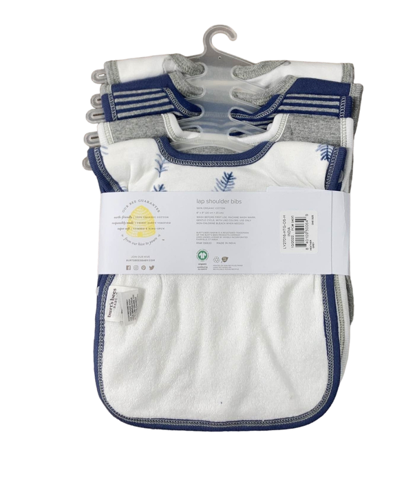 Shop Burt's Bees Baby Organic Lap Shoulder Bib 5 Pack, Wandering Elephants at GoodBuy Gear