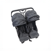 Shop Mompush Lithe Double Stroller, 2026, Black at GoodBuy Gear