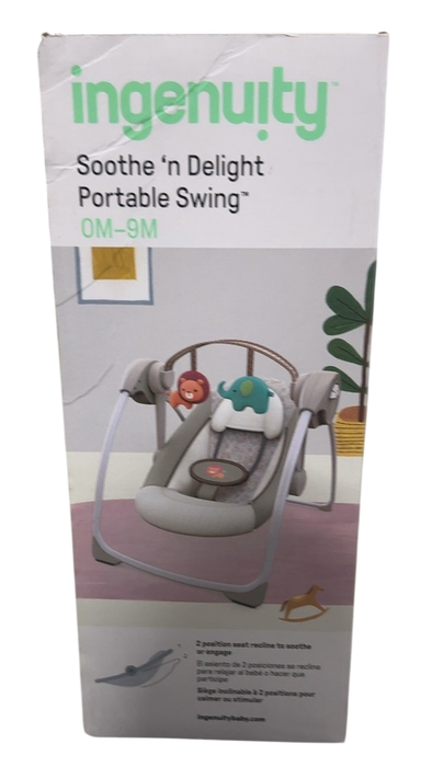 Shop Ingenuity Soothe N Delight Portable Swing, Cozy Kingdom at GoodBuy Gear