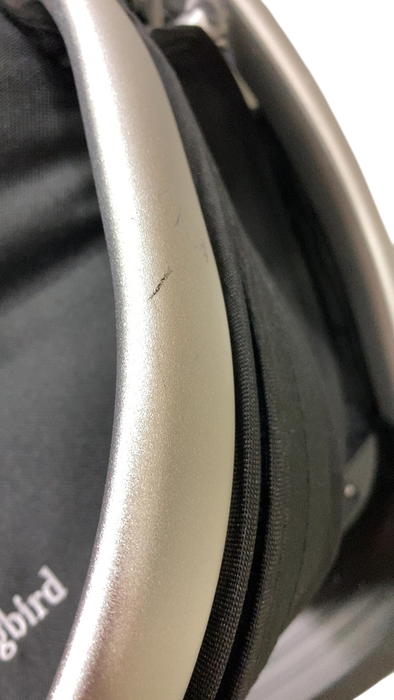 Shop Mockingbird Single 2.0 Stroller, 2024, Black, Silver With Black Leather, Watercolor Drops at GoodBuy Gear