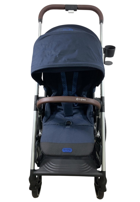 Shop Cybex Balios S Lux Stroller, 2023, Ocean Blue, Silver at GoodBuy Gear