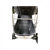 Shop DRAFT - Mockingbird Single to Double Stroller, Sea, Silver with Brown Leather, unknown, Watercolor Drops at GoodBuy Gear