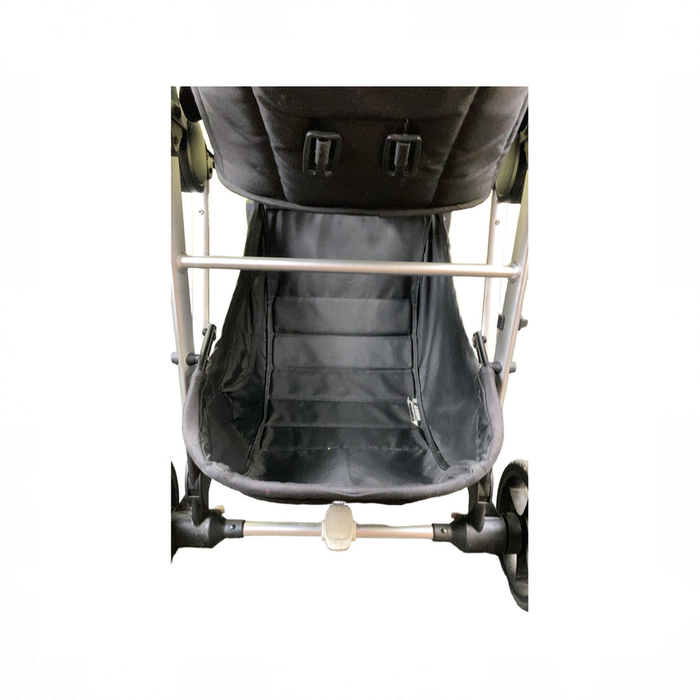 Shop DRAFT - Mockingbird Single to Double Stroller, Sea, Silver with Brown Leather, unknown, Watercolor Drops at GoodBuy Gear