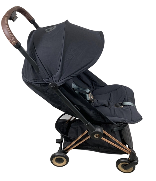 Shop Cybex Coya Stroller, 2023, Rose Gold, Sepia Black at GoodBuy Gear
