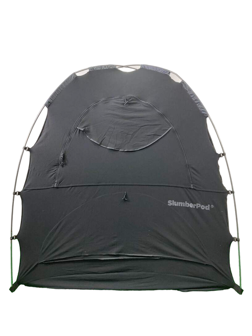 used SlumberPod 3.0 Sleep Canopy with Fan, Black with Gray Accents