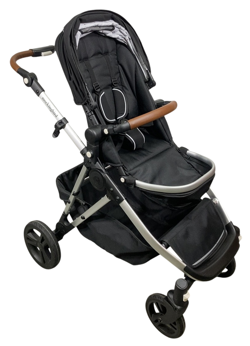 Shop Mockingbird Single to Double 2.0 Stroller, 2024, Black, Silver With Penny Leather, Watercolor Drops at GoodBuy Gear