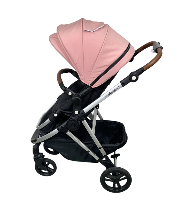 Shop Mockingbird Single 2.0 Stroller, Bloom, Windowpane, Silver With Penny Leather, 2024 at GoodBuy Gear