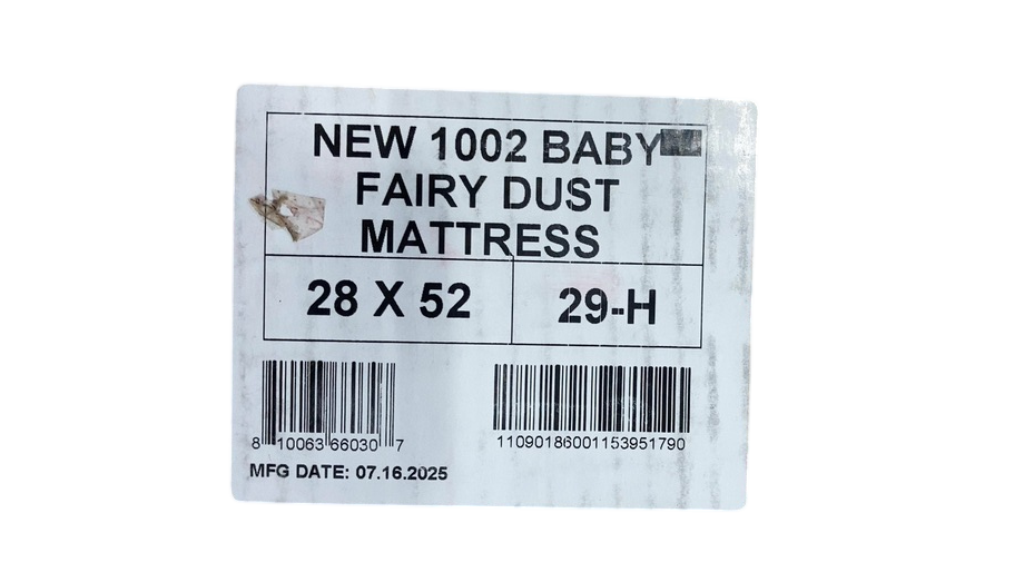 Shop Dream On Me Baby Fairy Dust Crib And Toddler Bed Mattress at GoodBuy Gear