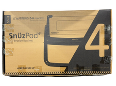 SnuzPod4 bedside bassinet packaging on a white background