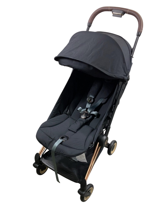 Shop Cybex Coya Stroller, 2023, Rose Gold, Sepia Black at GoodBuy Gear