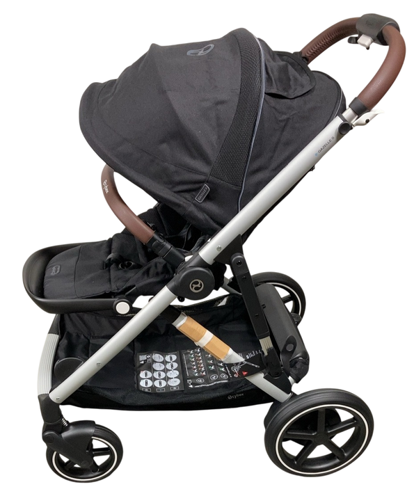 Shop Cybex e-Gazelle S Stroller, 2024, Moon Black, Silver at GoodBuy Gear