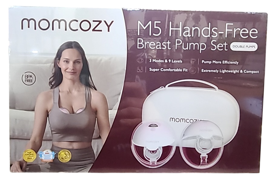 Shop Momcozy All-in-one M5 Double Wearable Breast Pump, Gradiant Pink at GoodBuy Gear