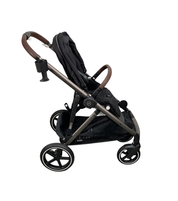 Shop Cybex Gazelle S Modular Stroller, 2024, Moon Black, Taupe Frame at GoodBuy Gear