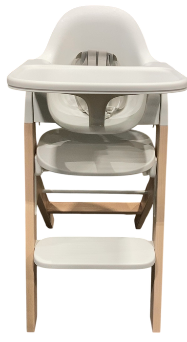 Shop Mockingbird High Chair, Natural Beech, White at GoodBuy Gear