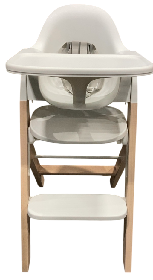 Shop Mockingbird High Chair, Natural Beech, White at GoodBuy Gear