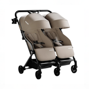 Shop Mompush Lithe Double Stroller, 2026, Khaki at GoodBuy Gear