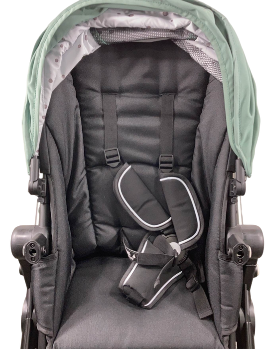 Mockingbird Single to Double 2.0 Stroller, Silver with Penny Leather, Watercolor Drops, Sage, 2024